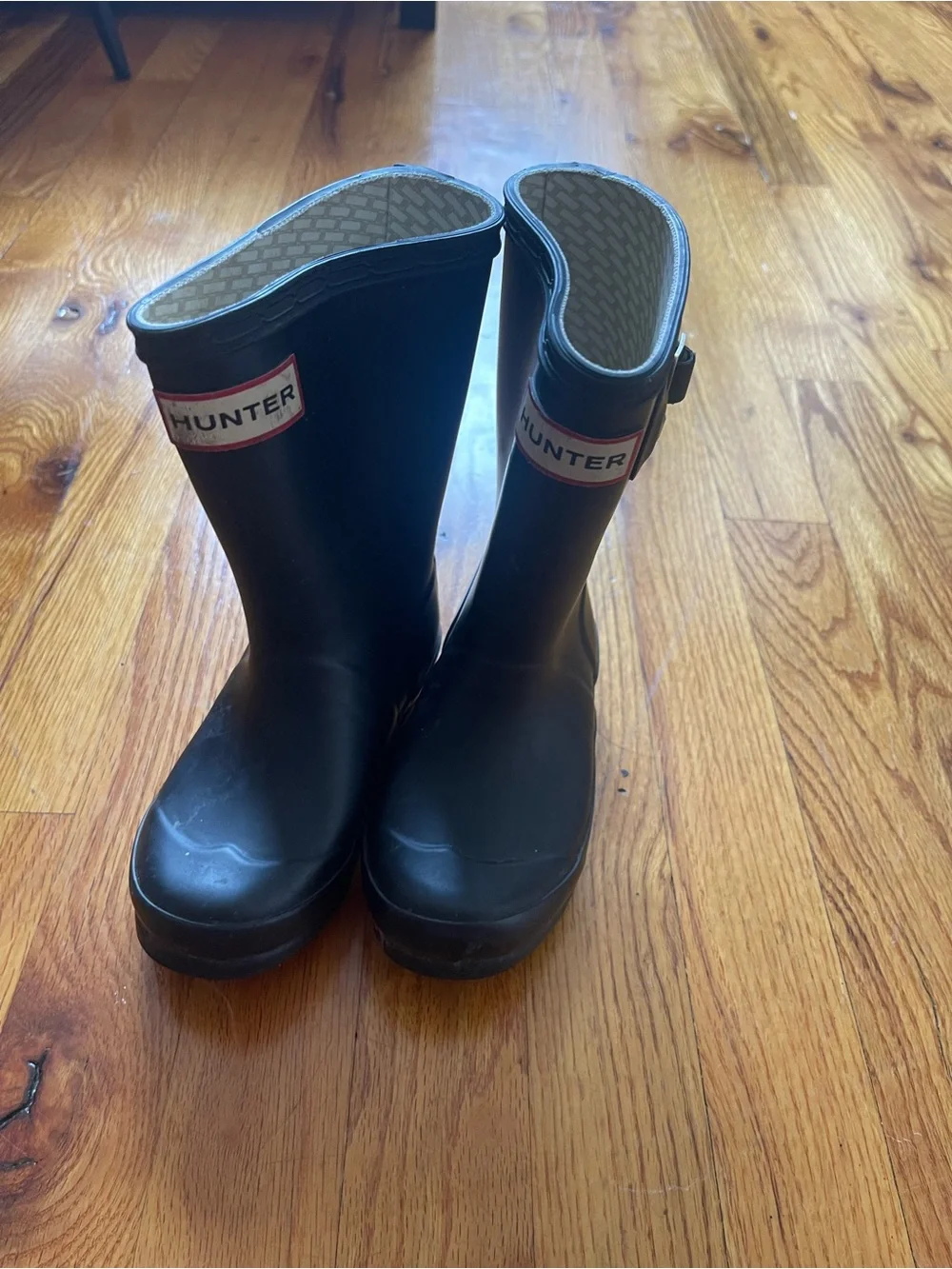 Hunter Kids Black Mid-Calf Waterproof Rain Boots